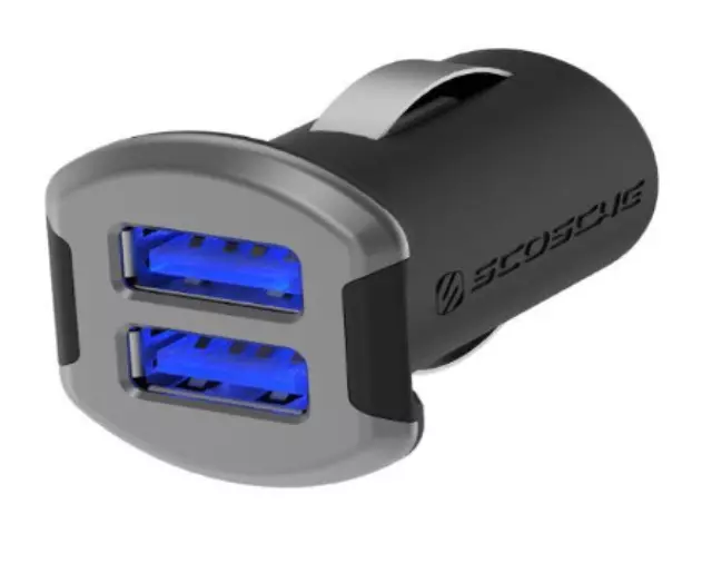 Dual USB Charger W/ Illuminated Ports