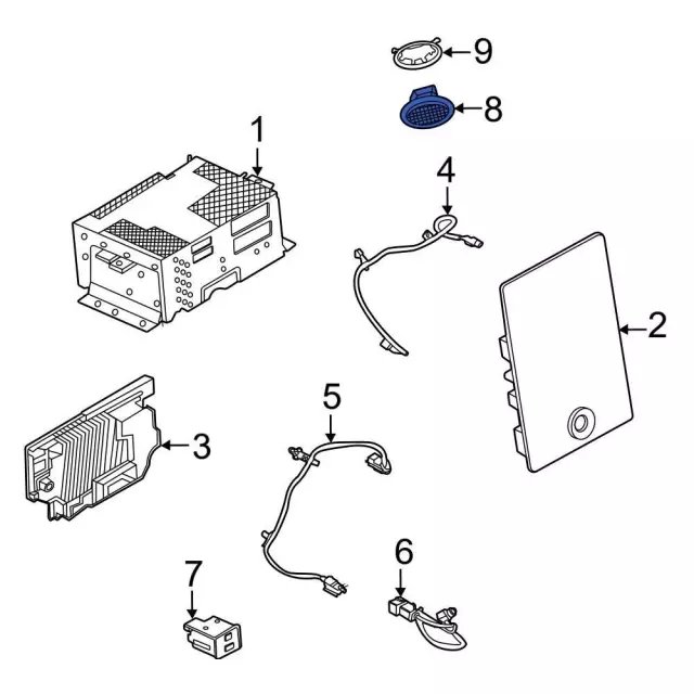 Genuine Ford Navigation Microphone LJ6Z-19A391-AH