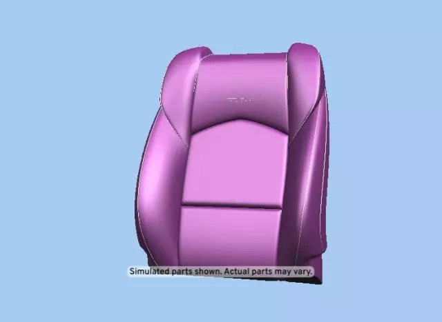 Jet Black Passenger Seat Back Cover