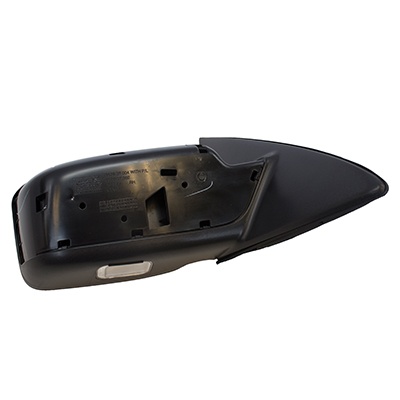 Right Passenger Side Power Mirror For 2011-2012 Ford Fusion - Gloss Black, With Spotter