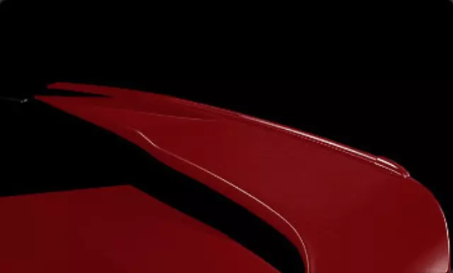 2007-2015 Mitsubishi Lancer Rear Spoiler Extension - Rally Red