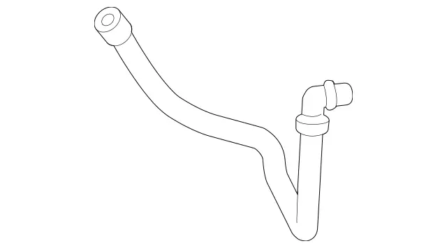 Genuine OEM HVAC Heater Hose | 212-830-33-96 | Fits Select