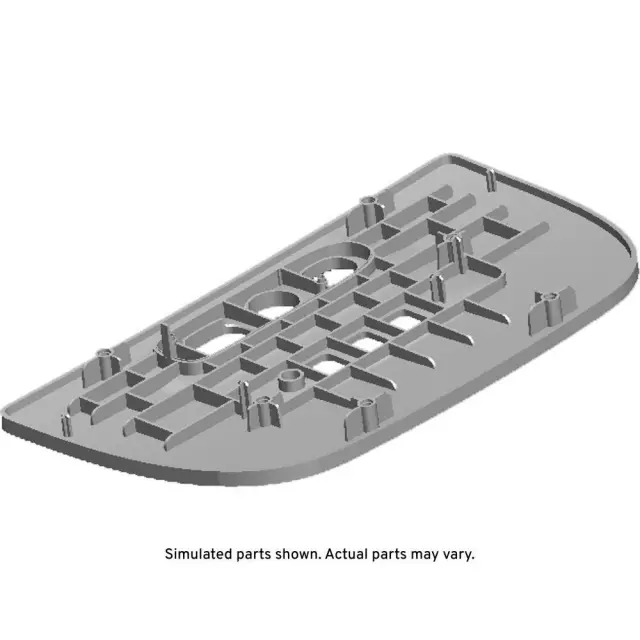 Light Opel Gray Roof Console Opening Trim Plate