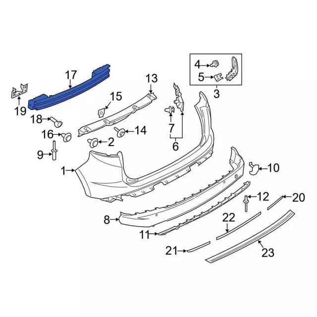 Front Reinforcement Bar for Acura TSX 2004-2005, Replacement