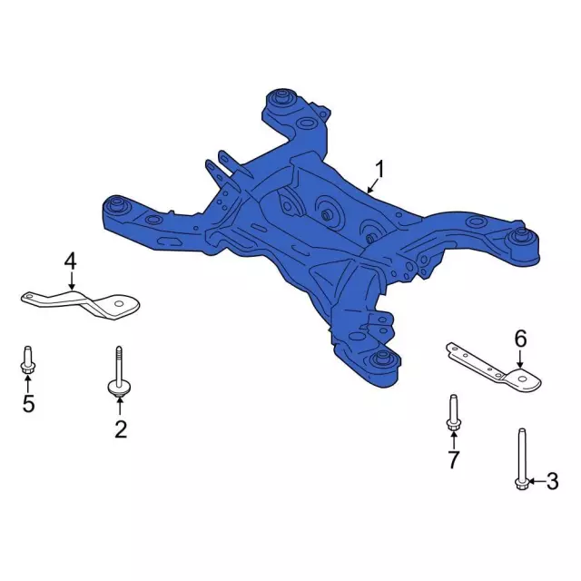 ford50様オーダー品 MB5Z-5035-H - Cross-Member - 2020-2025 Ford | Eastgate Ford Parts