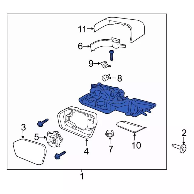 2020-2025 Ford Explorer Mirror Outside MB5Z-17683-CC | OEM Parts
