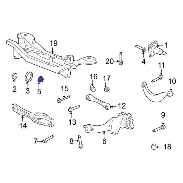 2000-2011 Ford Focus Axle Nut FS4Z-3B477-A | OEM Parts Online