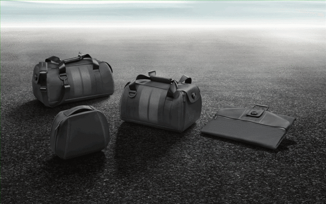 Leather Luggage Set - Garment Bag