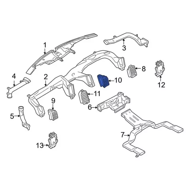 ML3Z-19893-AJ - Dashboard Air Vent - 2021-2025 Ford