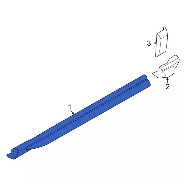 KK3Z-6110176-AB - Rocker Panel Guard - 2020-2026 Ford | Eastgate
