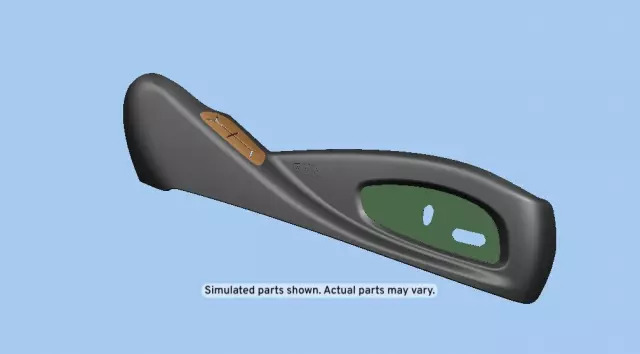 Jet Black Passenger Seat Adjuster Finish Cover