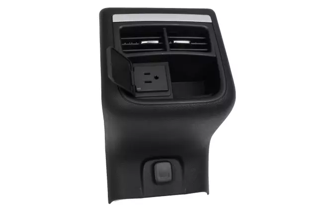 Jet Black Front Floor Console Rear Trim Panel