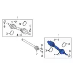 2019-2024 Ford - Axle Assembly