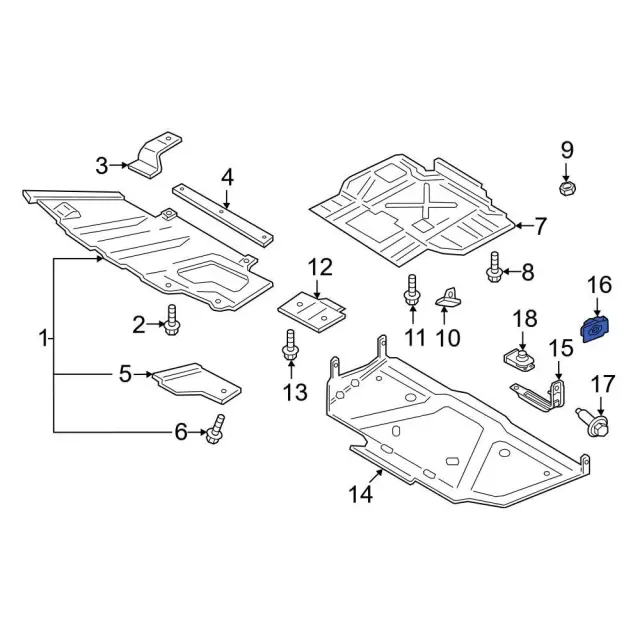 2021-2023 Ford F-150 Under Cover U-Nut W719490-S439 | TascaParts.com 