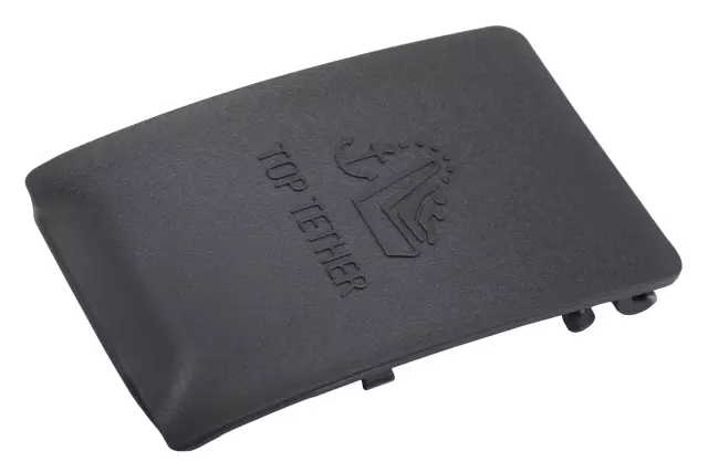 Very Dark Pewter Child Seat Top Strap Bracket Access Hole Cover