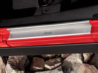 Genuine MOPAR Door Sill Guards For 2007-2017 Jeep Wrangler 2-Door (82210104AB)