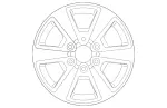 Wheel Alloy 6-spoke