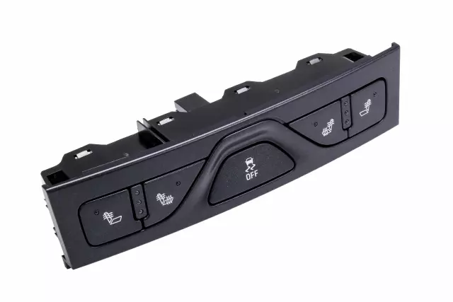 Black Carbon Metallic Front Seat Heater Switch