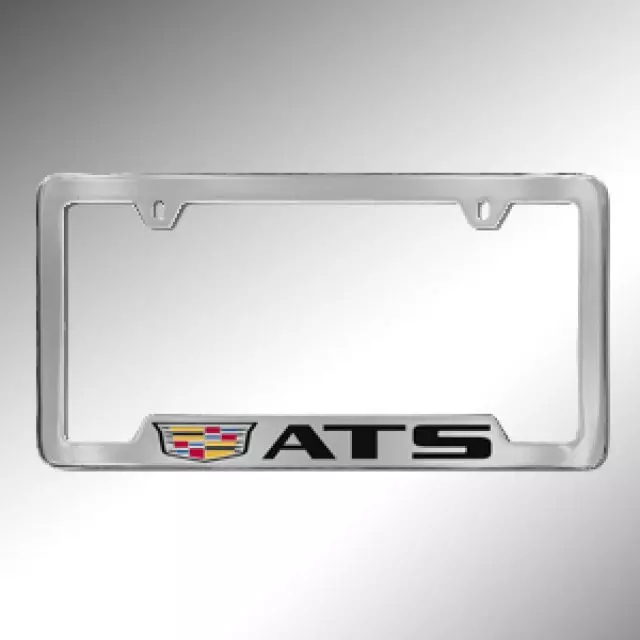 2014-2018 GM License Plate Frame Chrome Ats Logo