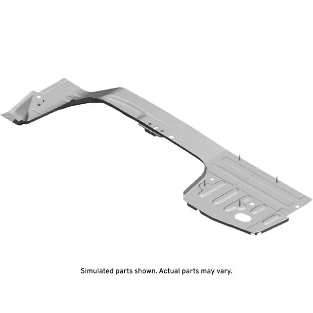 Driver Side Rear Compartment Floor Panel Rear Rail