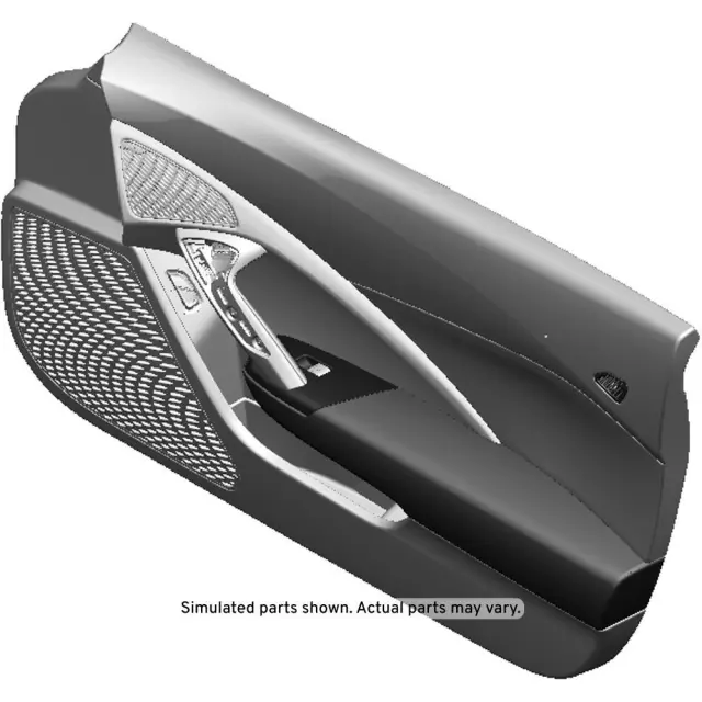 Red Front Passenger Side Door Trim