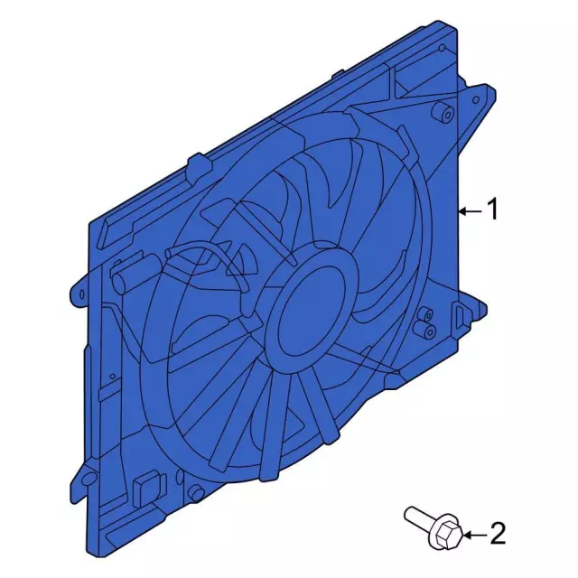 MX6Z-8C607-B - Engine Cooling Fan Assembly 2022-2026 Ford | Ford