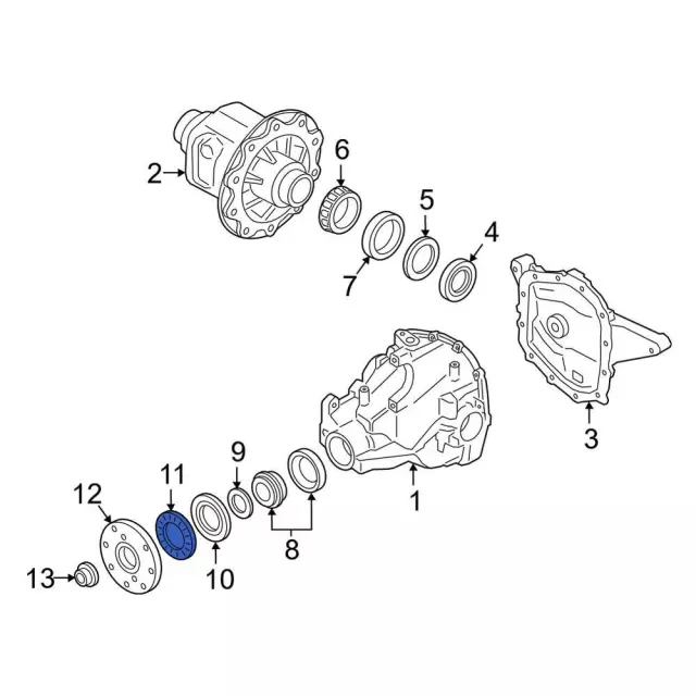 F3TZ-4859-B - Differential Drive Pinion Oil Deflector | Ford Parts