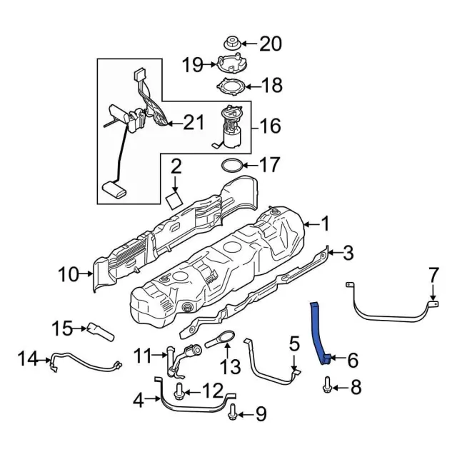 Strap Assembly Fuel Tank