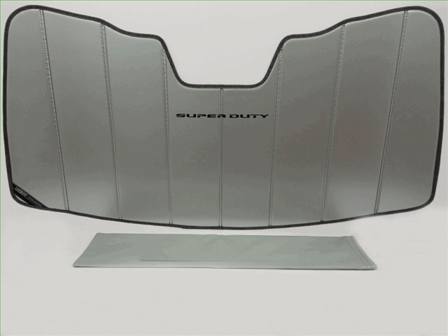 VJC3Z78519A02A - Interior: Vjc3z-78519a02-a 2016 2017 2018 2019 2020 2021 2022 Ford Super Duty Sun Screen for Ford: E-350 Super Duty, F-250 Super Duty, F-350 Super Duty Image