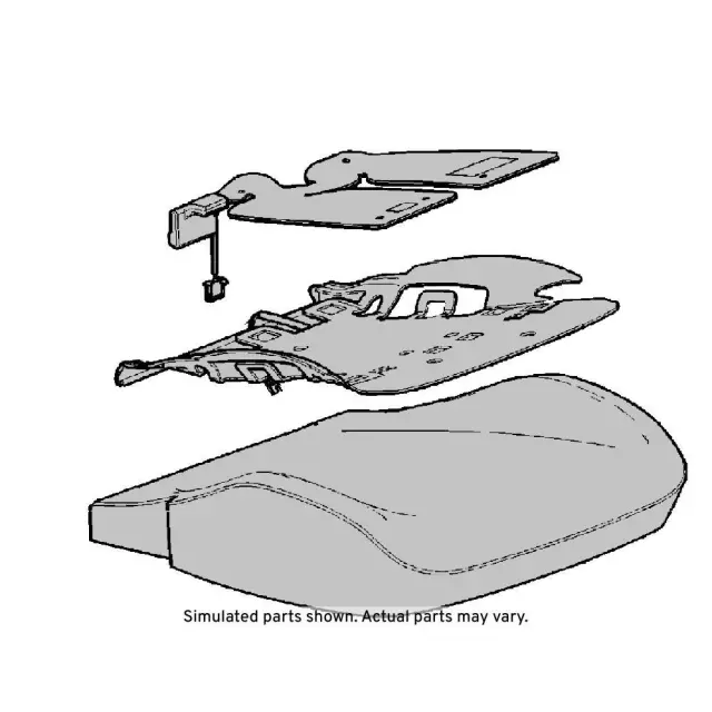 Passenger Seat Cushion Pad Assembly with Heater and Airbag Presence Sensor