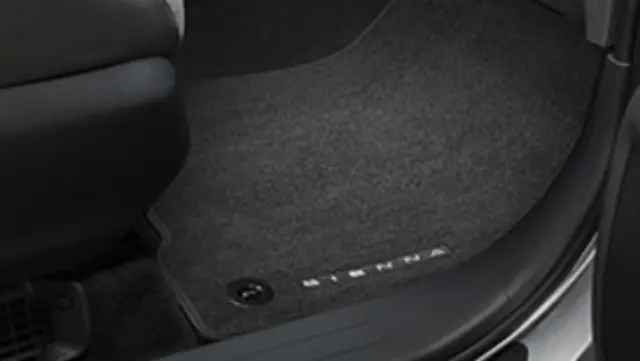2021-2025 Toyota Sienna Carpet Floor Mats, Black For 8 Passengers