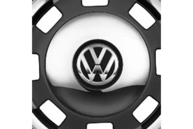 Cache-moyeu Central VW D'origine - Référence 1C0601149D GTT, Couleur Argent Bleu, Neuf
