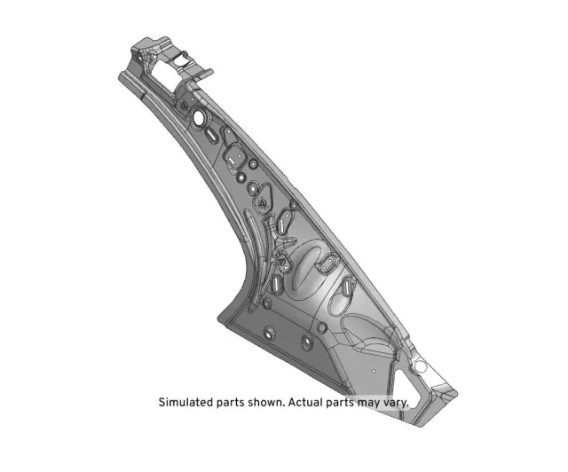 Driver Side Body Lock Pillar Inner Panel