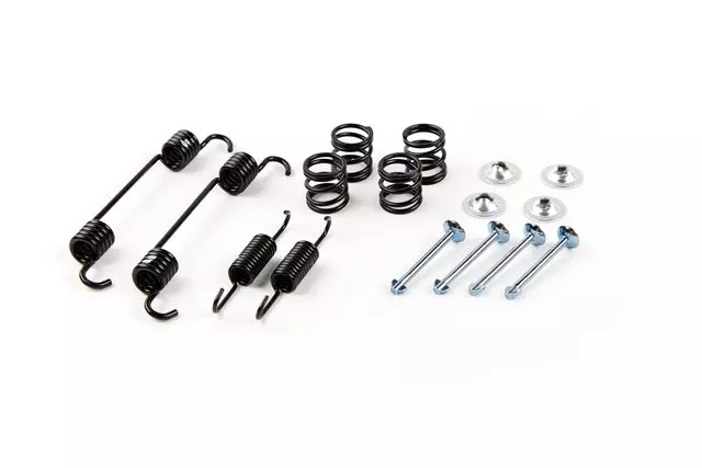 Rear Parking Brake Hold Down and Return Spring Kit with Cups and Pins