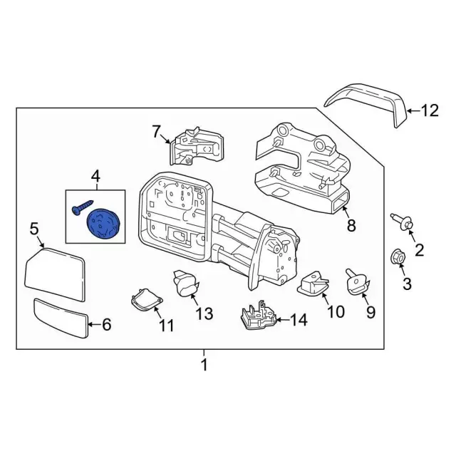 FU5Z-17D696-B - Door Mirror Drive Motor | The Truck Lot - Ford Parts
