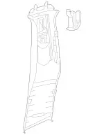 Upper Center Pillar Trim