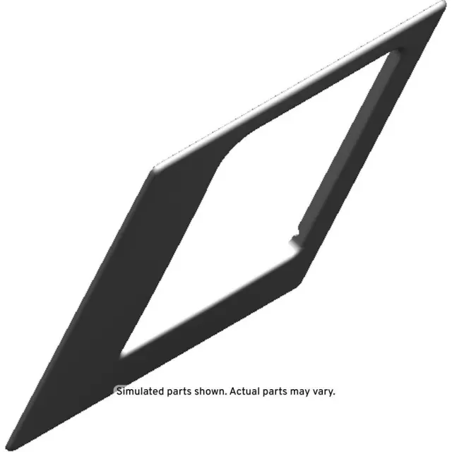 Jet Black Rear Seat Armrest Closeout Panel