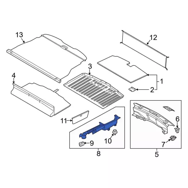 LB5Z-7831112-AA - Side Panel - 2020-2024 Ford Explorer