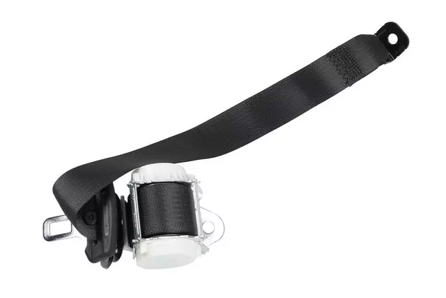 Jet Black Passenger Side Rear Seat Belt with Retractor