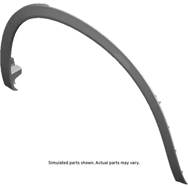 Primed Rear Driver Side Wheel Opening Molding