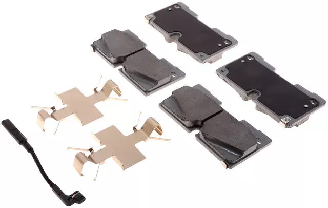 Silver 14D726CHF1 Ceramic Front Disc Brake Pad Set With Clips