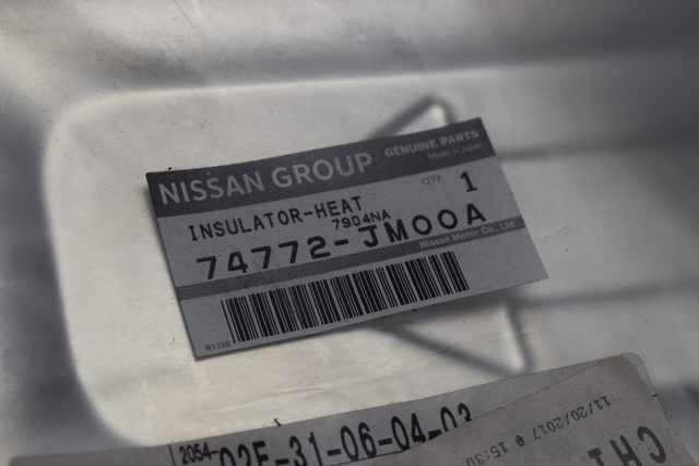 74772-JM00A - Heat Shield - 2008-2015 Nissan | World OEM Parts Nissan