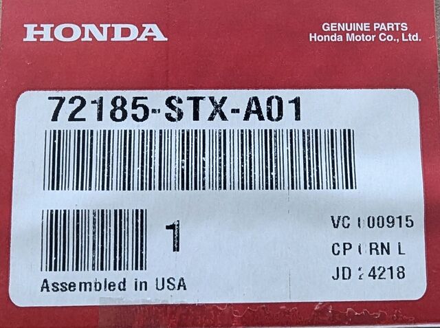 72185-STX-A01 - 2007-2013 Acura MDX - Cylinder, L Door | All