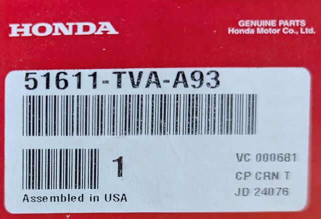 51611-TVA-A93 - 2018-2022 Honda Accord - Shock Absorber Unit R