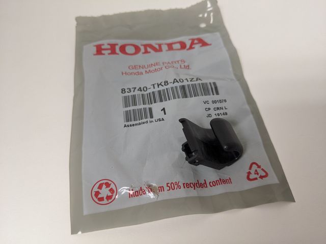 83740-TK8-A01ZA - 2011-2017 Honda Odyssey - Hook Sunshade *NH167L