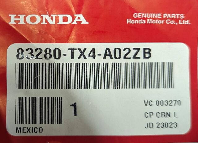 83280-TX4-A02ZB - 2013-2015 Acura RDX - Sun-Visor Assembly