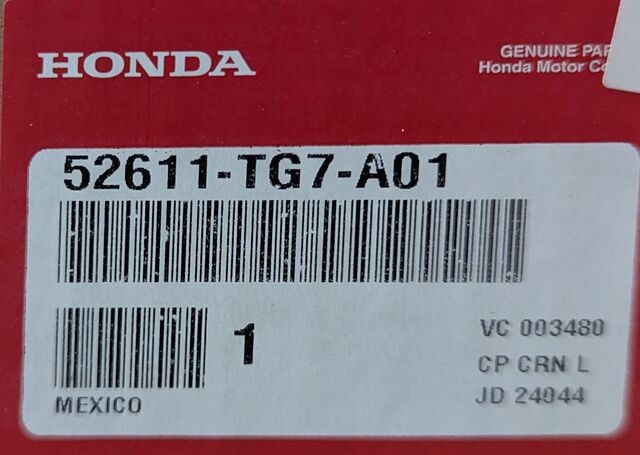 52611-TG7-A01 - 2016-2022 Honda Pilot - Shock Absorber Unit Rear