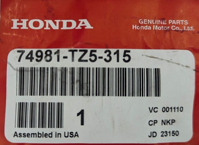 74981-TZ5-315 - 2014-2020 Acura MDX - Spring Set, Power Tailgate