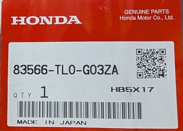 83566-TL0-G03ZA - 2009-2014 Acura TSX - Grip, L Front Door *NH690L