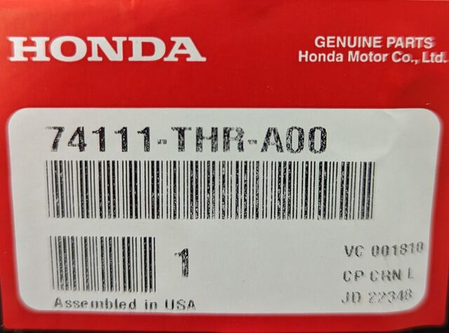 74111-THR-A00 - 2018-2024 Honda Odyssey - Shield Front Splash